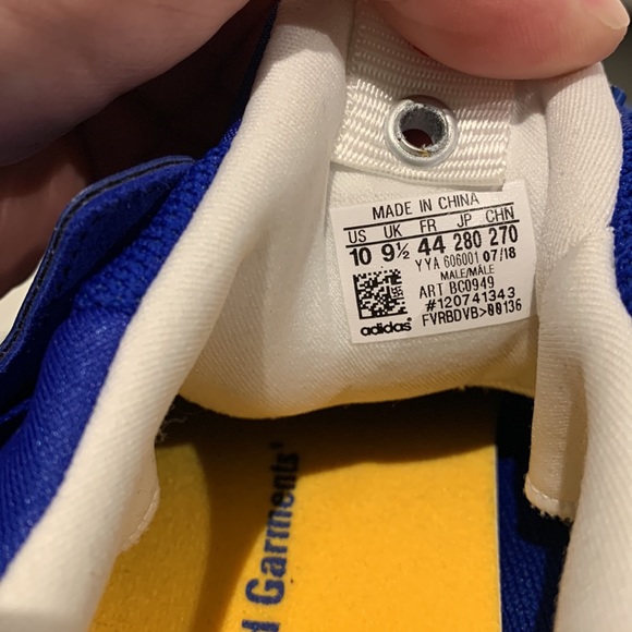 Mens Adidas Engineered Garments Ultraboost 1.0 Consortium Blue Bird size 10 - Picture 7 of 8